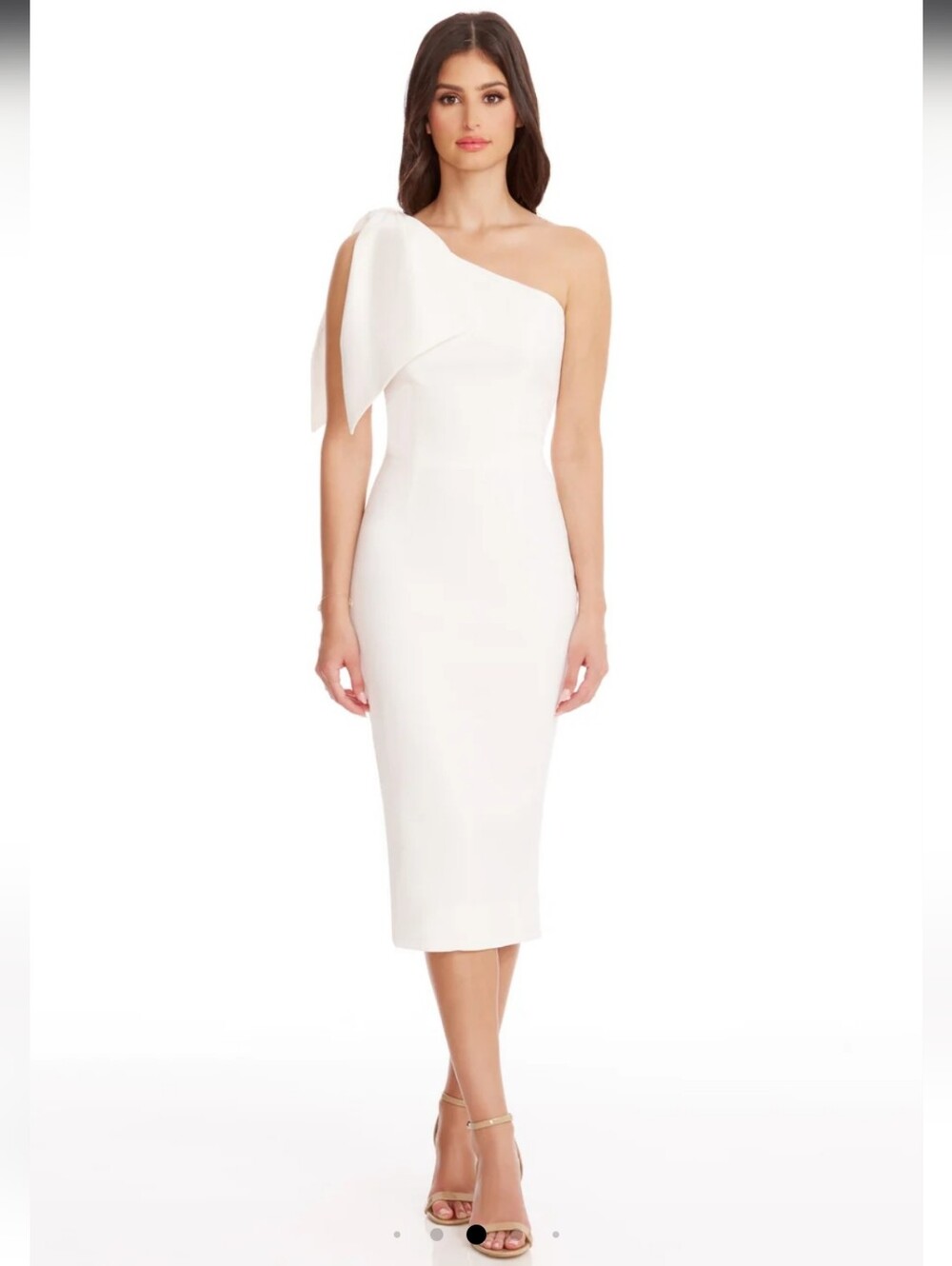Dress The Populatiom Tiffany White Midi Dress